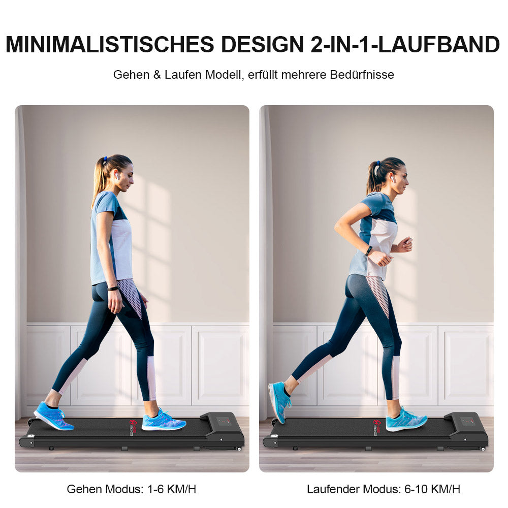 Laufband Walking Pad für Zuhause 110KM/H, mit Einstellbarer Geschwind HomeFitnessCode Germany